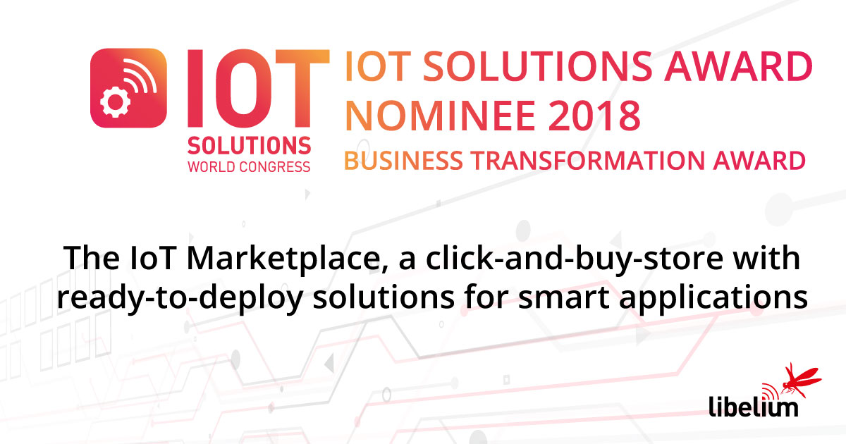 The IoT Marketplace, finalist of IoT Solutions Awards The IoT Marketplace, finalist of IoT Solutions Awards